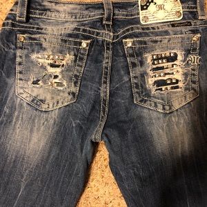 Miss Me signature cuffed skinny jeans size 30